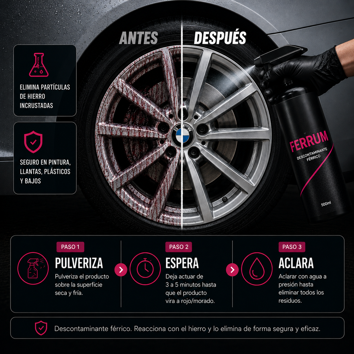 Kit de Limpieza de Ruedas Profesional